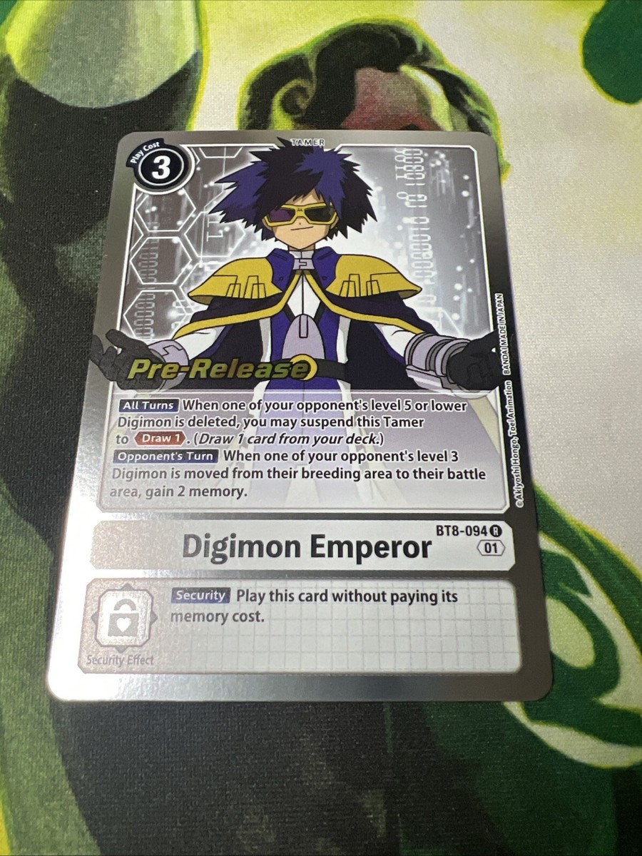 digimon emperor card Amazon.com: Sleeve Kings Standard Card Sleeves – 110 Count, Clear 60 Micron  Thickness, Medium MTG Size (63.5 x 88 mm), Compatible with Magic: The  Gathering & More – SKU: SKS-8810 : Toys & Games