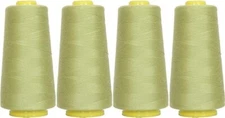 4 BIG CONES AVOCADO SERGER SEWING THREAD 2750 YD TEX 27 40S/2 - THREADART