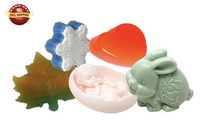 DIFFERENT SHAPE SOAP BAR HANDMADE by H&B Oils Center PURE NATURAL MOISTURIZING 