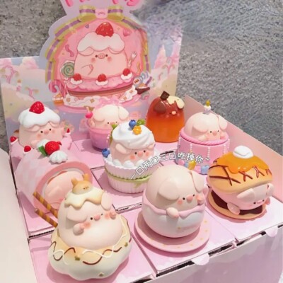 Piko Pig Dessert Series Complete Set 9PCS New Open Box Figures Collectibles