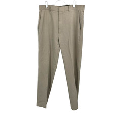 Levis Action Slacks Vintage 70s Mens Pants Khaki Tan Size 34x32 Polyester