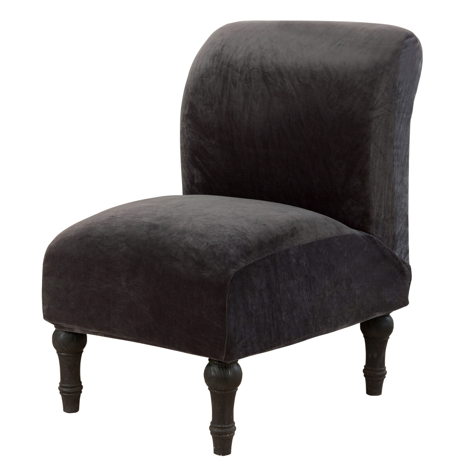 Cover Stretch Velvet Accent Chair Slipcover