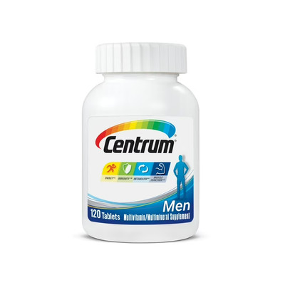 Centrum Men Multivitamin/Multimineral Supplement 120 tabs Ex 02/2028 Best Daily