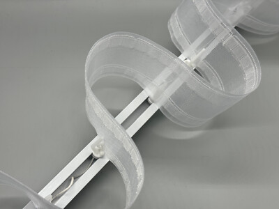 EASY FIT WAVE Curtain Track NO DRILL - NO DIY - inside RECESS TRACK ONLY