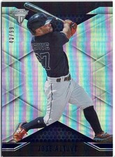 2021 Panini Chronicles Titanium Jose Altuve (Astros) Blue /99 Card No. 17