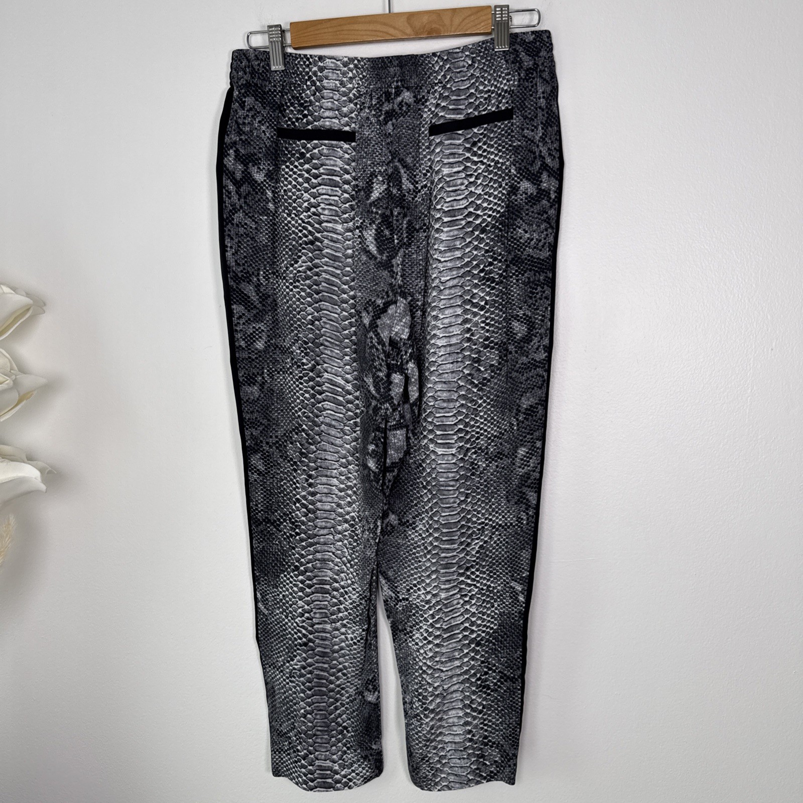 Rebecca Taylor Python Snakeskin Print Drawstring … - image 5