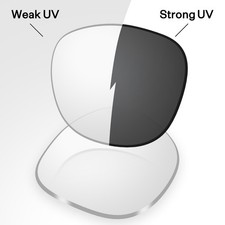 Photochromic Replacement Lens For Ray-Ban Meta Wayfarer RW4008 RW4012 53mm Smart