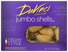 Pasta italiana Davinci Jumbo Shells 12 OZ
