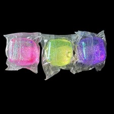 Squishy Cube Lot Stress Relief Squish Slow Release Squeeze Glitter Fidget Toy X3