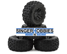 ARRMA ARA-2658 dBoots Copperhead 2 Mounted Tires Black  4 12mm : MINI KRATON