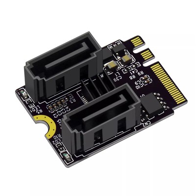 M2 zu SATA Erweiterungskarte Adapter KEY A + E WIFI M.2 zu SATA Konverter Karte