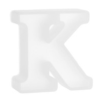 "3D Buchstabenform FüR Harz 2.56\" Silikon K GroßBuchstabe GußForm FüR Diy Basteln"