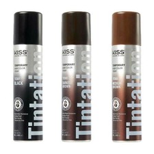 Kiss Colors Tintation Temporary Root Touch-Up Hair Color Spray with Olive Oil