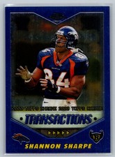 💎2000 Topps Chrome Football #178 Shannon Sharpe - Baltimore Ravens💎
