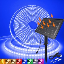 Solar & USB Charing LED Strip Light Outdoor IP68 Waterproof Christmas Party