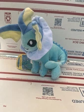 Pokemon Vaporeon Plush Doll 8 Inches Brand New With Tags Eevee Eeveelution