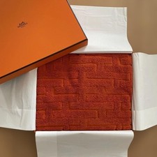 Asciugamano Hermes cotone logo colore arancione misura 40x60 cm 101300M con s...