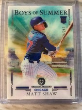 2025 Panini Boys of Summer #93 Matt Shaw Rookie Card RC #/249