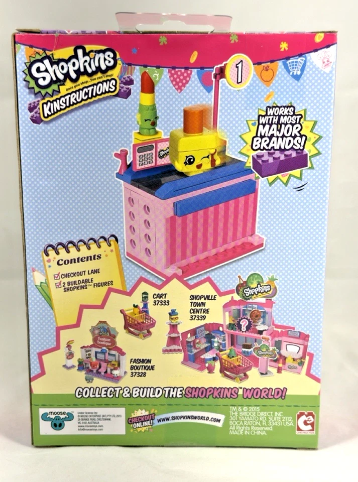 Shopkins Kinstructions Mini Pack Building Set 62 Pieces - New, Factory Sealed - Image 3 of 4