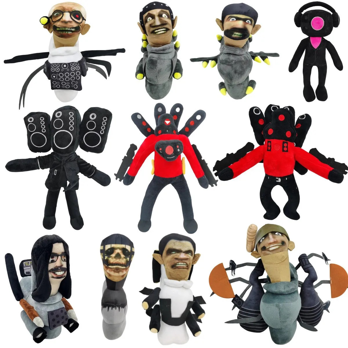 Skibidi Toilet Bosses Titan TV Man Cameraman Plush Toys for Fans