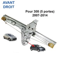 Newparts LèVe-Vitre Vorne Rechts FüR Peugeot 308 I 9222CV 9222GS 12V