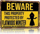 Flatwoods Monster Vintage Aluminum Tin Metal Signs Home Décor 8x12