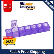 Weekly 7-Day Pill Case, Medicine Planner, Vitamin Organizer Box