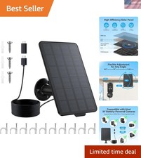 Durable 3W Solar Panel with Waterproof Design - Perfect for Outdoor Cameras