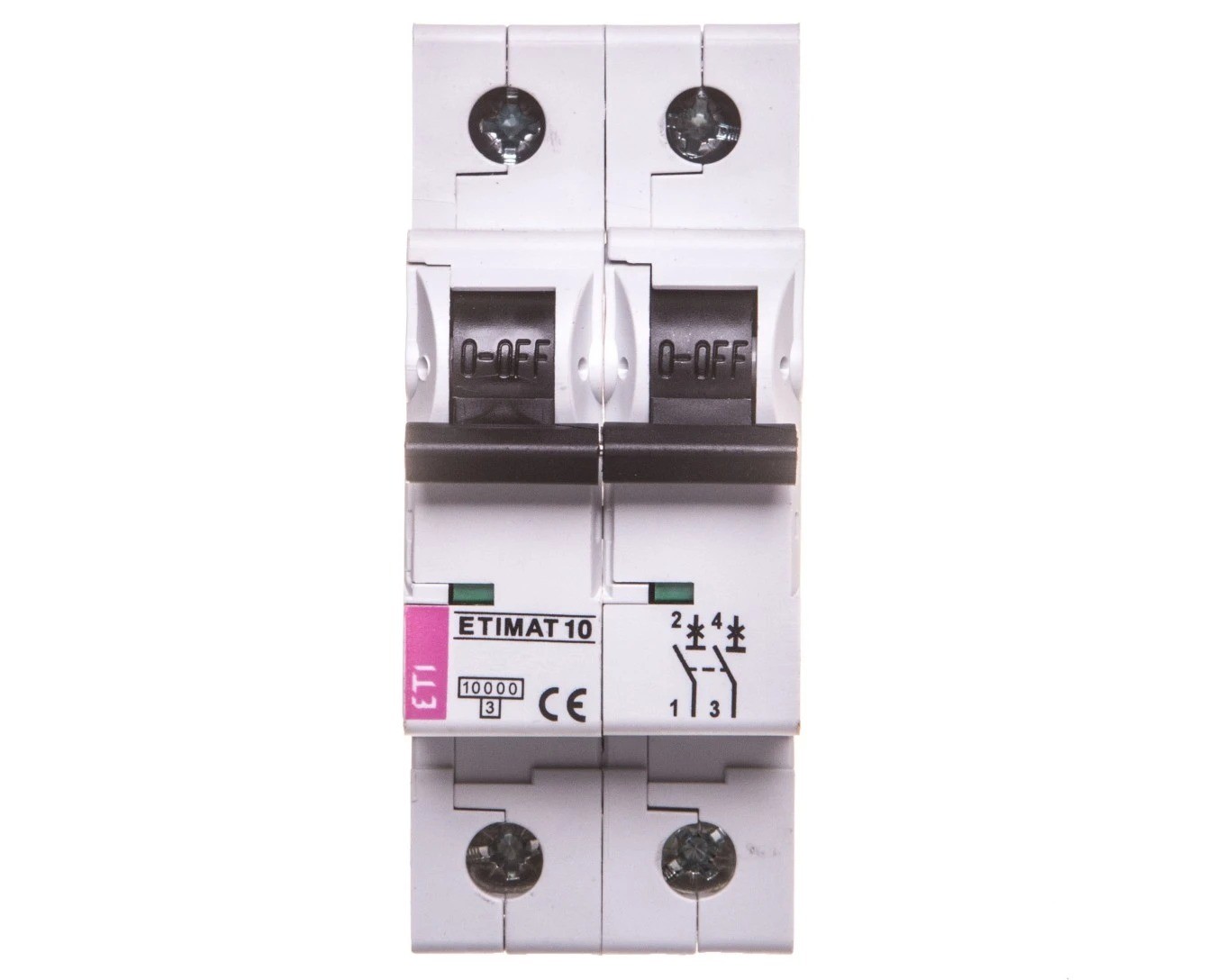 2P C 2A 10kA AC ASTI-ETIMAT 10 002133708 Overcurrent Switch
