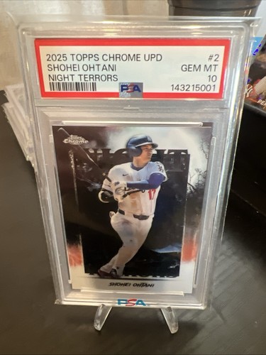 2025 Topps Chrome Update Shohei Ohtani Night Terrors PSA 10 Gem Mint 3 Available