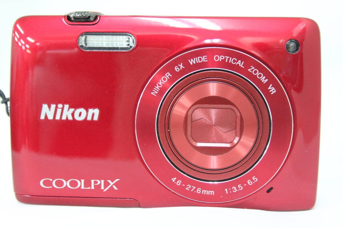 Nikon ニコン COOLPIX S4400 レッド デジカメ S4400｜Nikon『COOLPIX 』レッド 2005万画素 広角26mm 光学6倍ズーム
