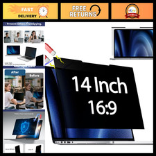 Magnetic Privacy Screen Filter for 14" Laptops - 16:9 Aspect Ratio, Anti-Glare