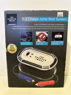EZ Car Jump Start System No More Jumper Cables Sharper Image Booster Automotive!