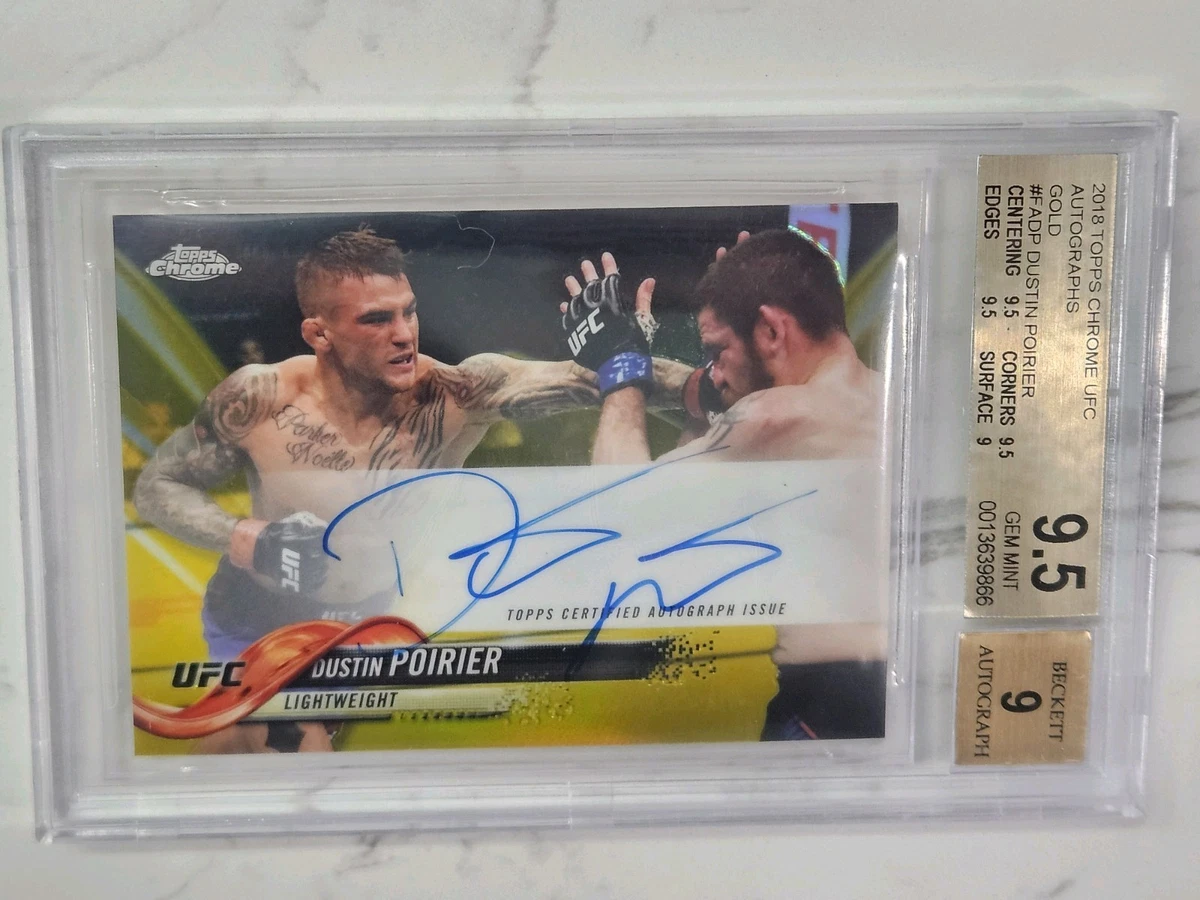 2018 Topps Chrome UFC - Dustin Poirier #FA-DP for sale | eBay