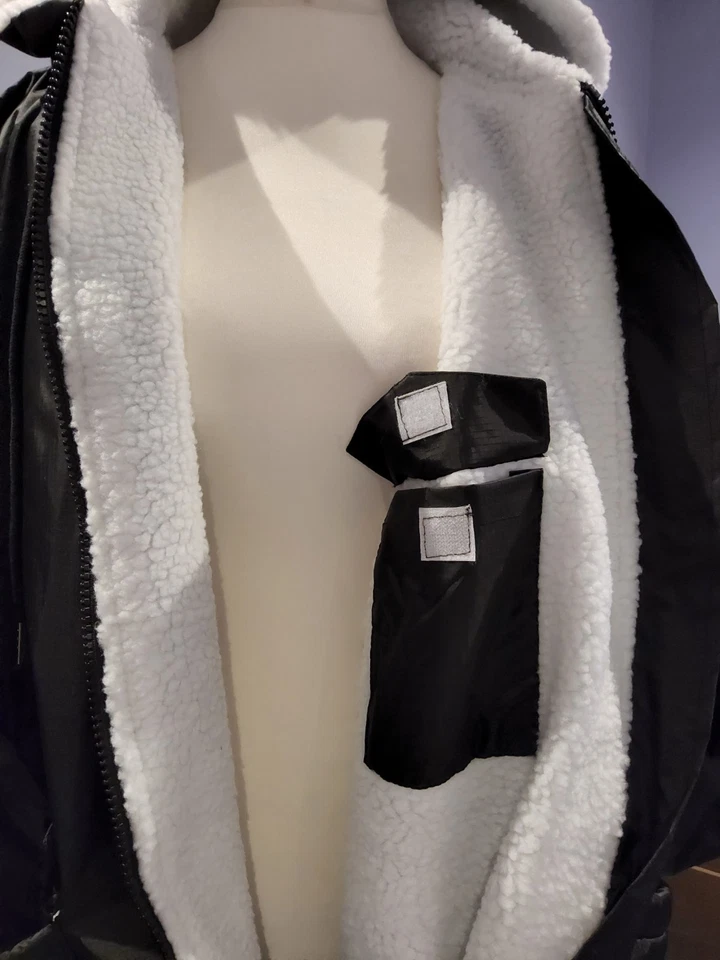 WAVE HAWAII Unisex Adults Biso Sherpah Waterproof Zip Up Poncho - Black - 1 Size - Image 3 of 4