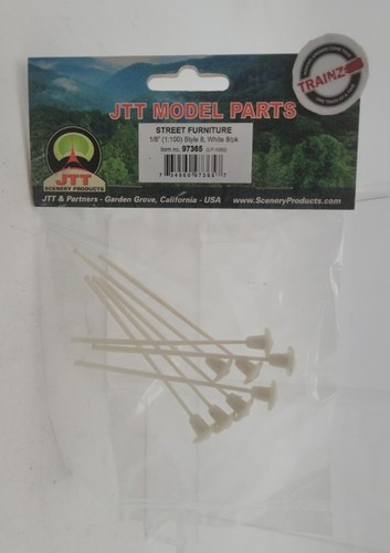 JTT Scenery Products 97365 1/8" (1:100) postes ligeros/utilitarios estilo #8 (paquete de 8) | Condition: New