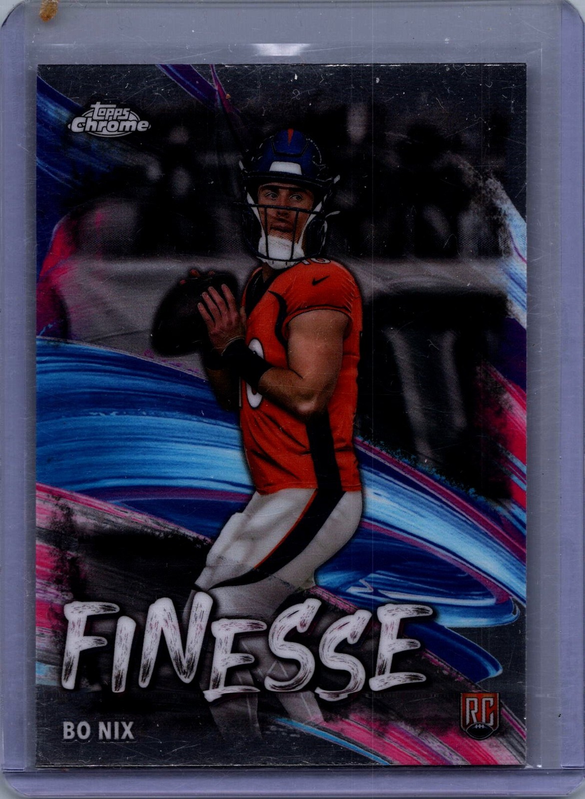 2024 Topps Chrome #F-4 Bo Nix Finesse