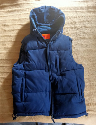 Damen Fishbone Weste blau in Größe M