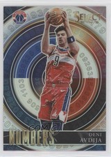 2020-21 Panini Select Numbers Silver Prizm Deni Avdija #22 6ks
