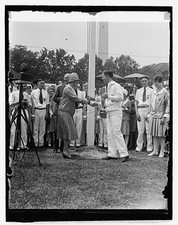 Mrs. Hoover at 4H Club,Washington Monument,Lou Henry Hoover,First Lady,1929,2