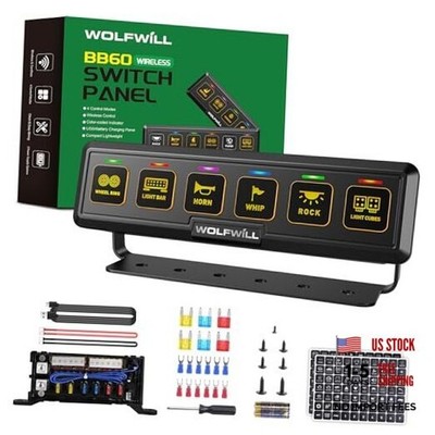 Wireless 6-Gang Switch Panel - Wireless Control 6 Gang Switch Panel