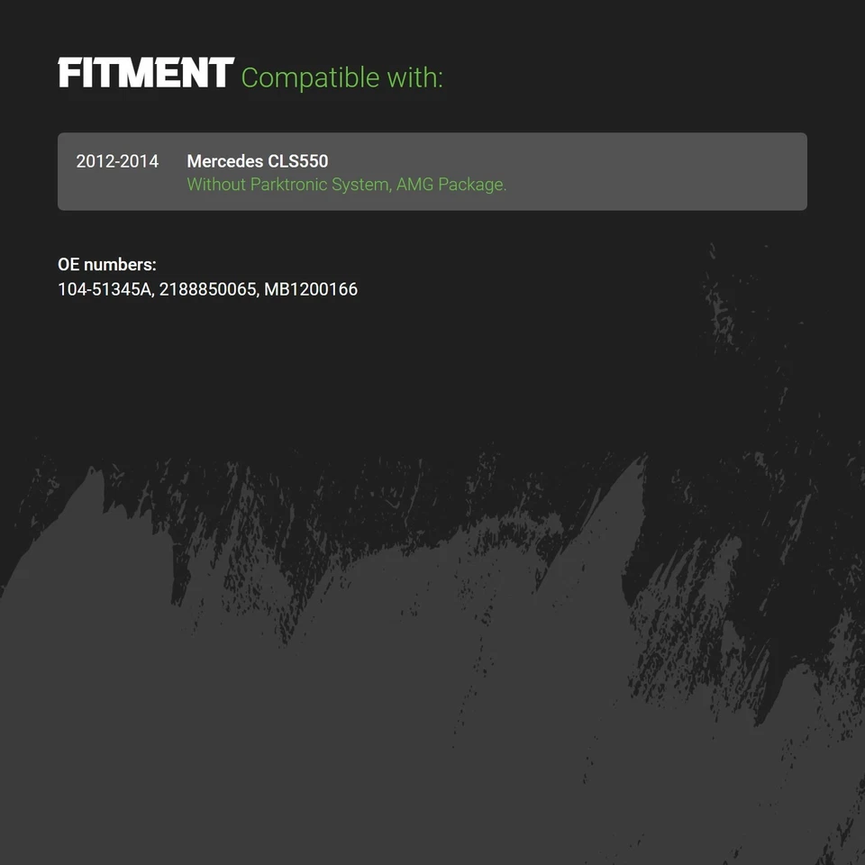 Grille For Mercedes-Benz CLS550 2012-2015 104-51345A — 第 2/2 张图片