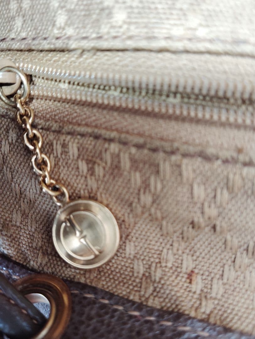 GUCCI Brown Suede Bamboo Backpack Women's Designer Authentic Rare Bag thumbnail 16