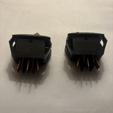 Carling Technologies Black Rocker Switch ON-OFF-ON 2 Pack