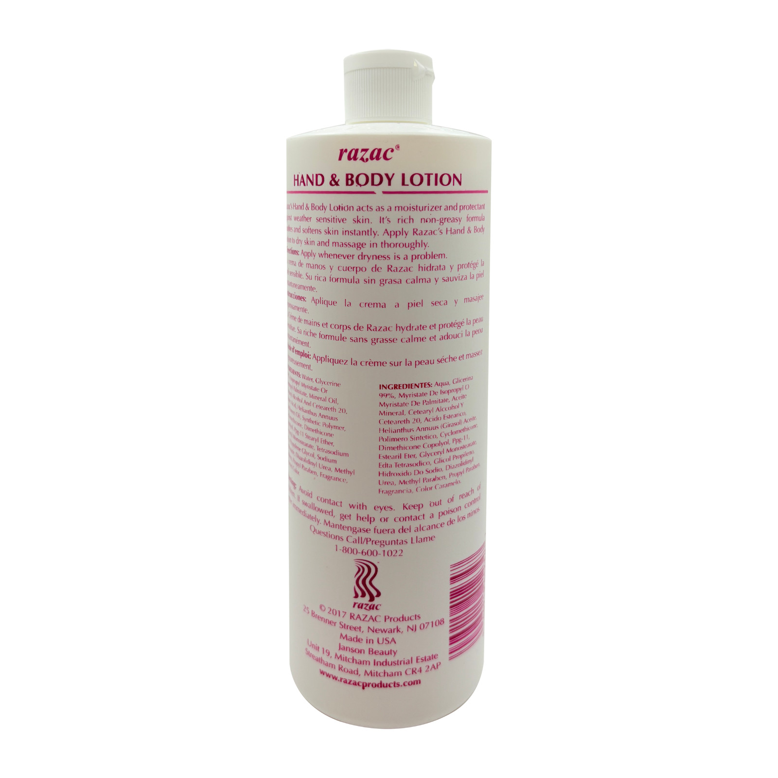 Razac Hand & Body Lotion (16oz) (3PACK) EXP. 11/2028