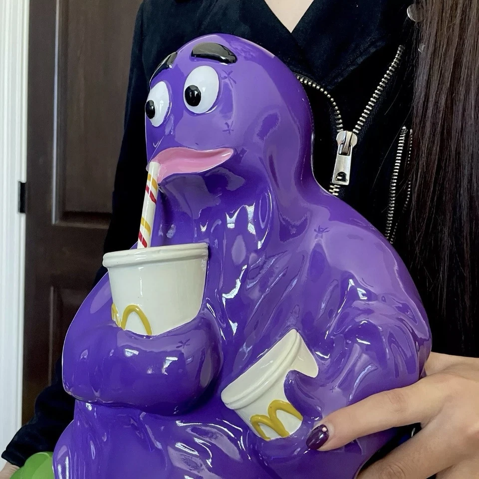 🍔 Vintage Grimace McDonalds Statue Sign Plaque Man Cave - Image 2 of 4