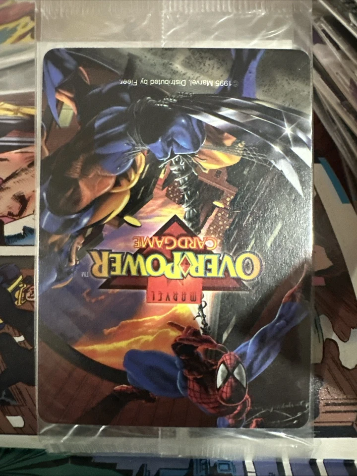 OverPower Original Marvel Fleer 1995 Death From Above Any Hero Special OPD Promo - Image 2 of 2