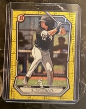2026 Bowman 1st - Colby Shelton - Yellow Paper -  70/75 - BP-144 White Sox