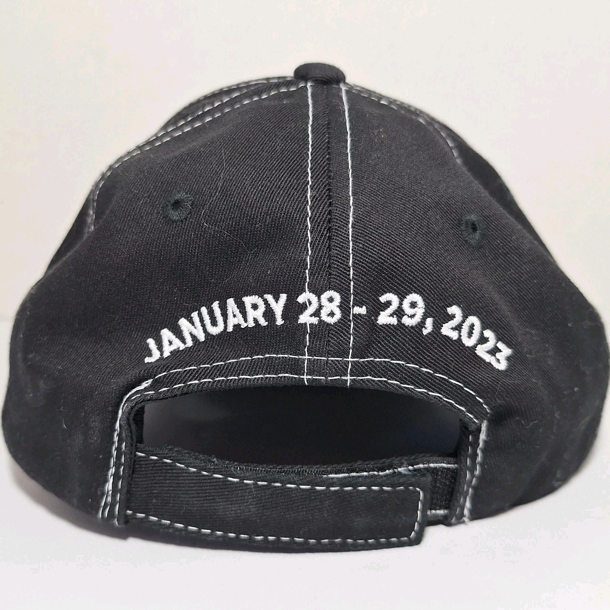 Rolex Daytona デイトナ 24Hレース 60周年記念 キャップ Rolex 24 Daytona 2023 Hat Gray Black Adjustable Hook &Loop Strap