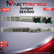 Juniper SRX1500 Services Gateway Security Firewall Dual PSU